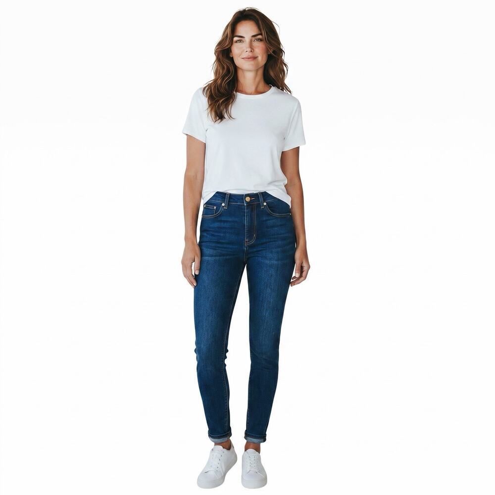 American Giant Women's 218 Skinny Jean Mountain Wash Stretch Sz 29 Midrise